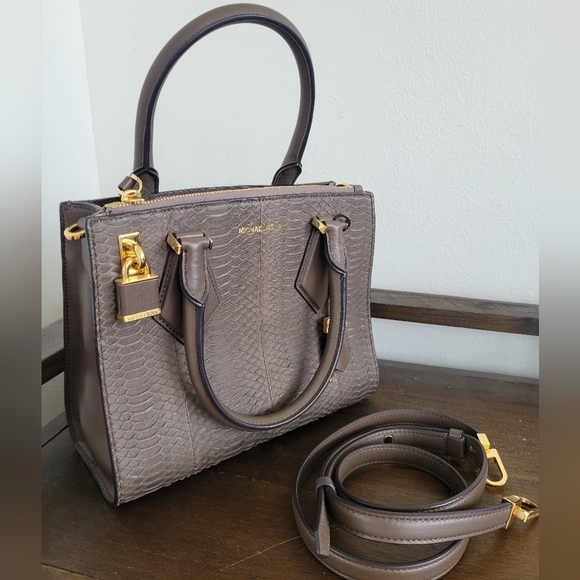 Michael Kors Python satchel - Picture 2 of 6